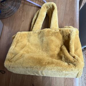 Cozy Faux Fur Tote- Anthropologie